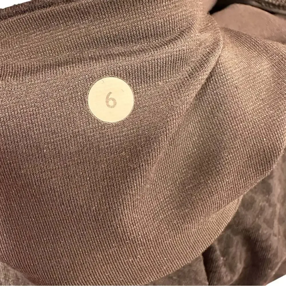 Lululemon High Times Pant Luon Desert Snake Deep Coal Black Size 6 Yoga Core